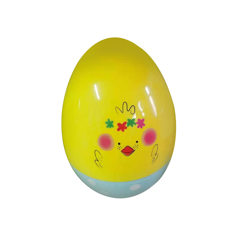 Solid Color Electroplated Plastic Large Egg Traditional Easter Party Decoration