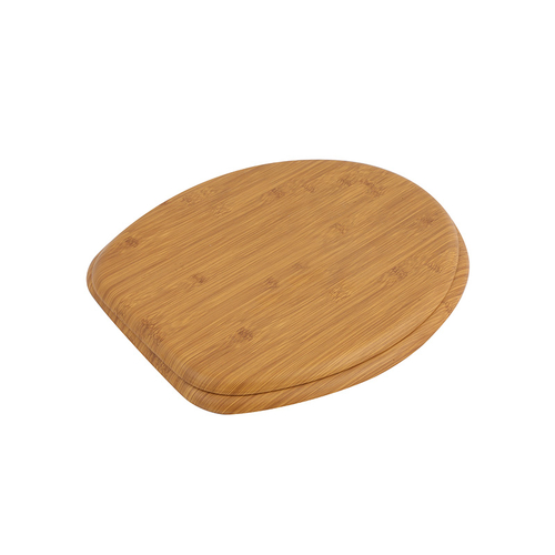 Veneer Toilet Oak Finish Real Wood Surface Molded Toilet Seat