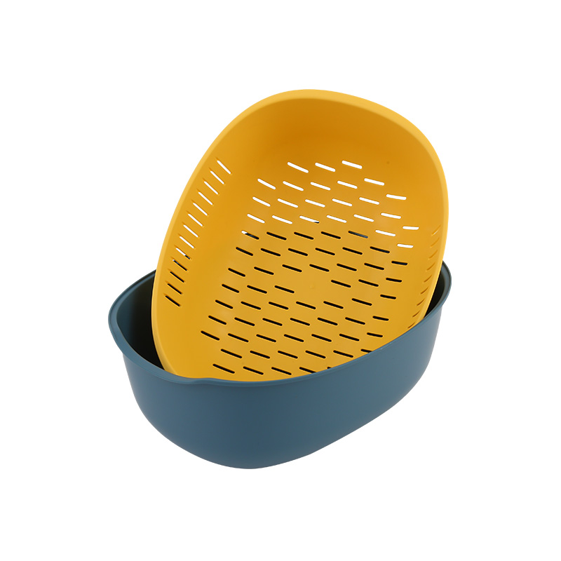 Multi-colored Plastic Bowl With Double Lattice