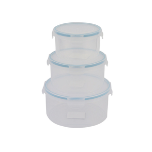 Round Transparent Plastic Lunch Box