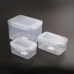 details of Square Transparent Plastic Lunch Box