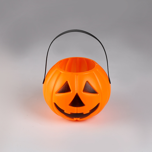 Plastic Pumpkin Candy Bucket Halloween